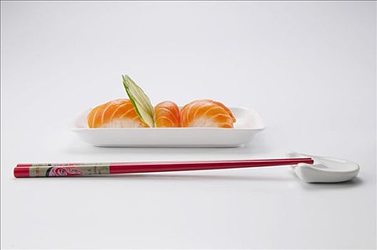 特写,寿司,筷子