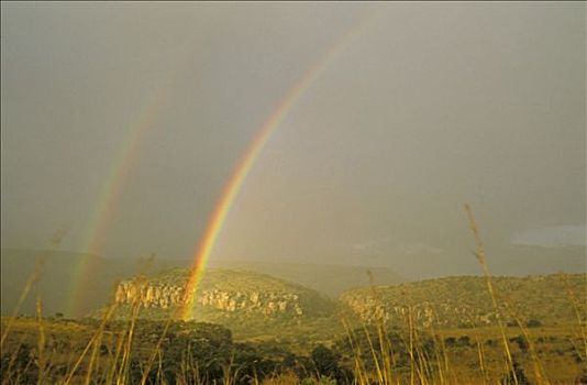 南非,布莱德河峡谷,彩虹