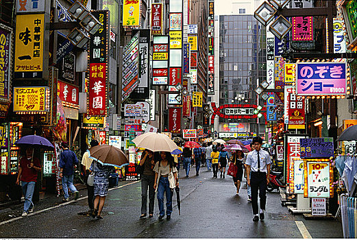 新宿,购物,娱乐区,东京,日本