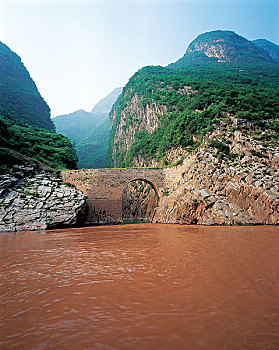 桥,靠近,长江,河