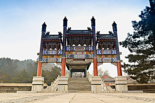 北京颐和园荇桥牌坊