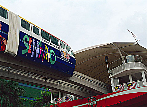 单轨铁路,地铁,吉隆坡,马来西亚