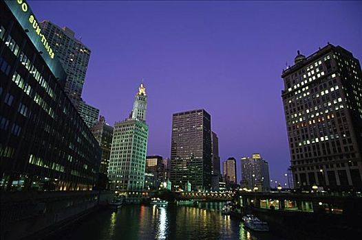芝加哥河,芝加哥,伊利诺斯,美国