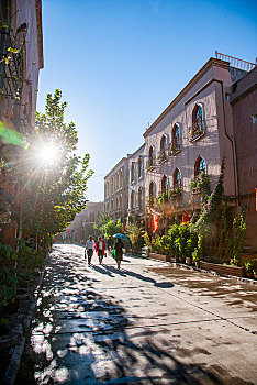 新疆喀什老城街头