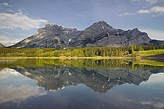 楔形,水塘,攀升,卡纳纳斯基斯县,艾伯塔省,加拿大