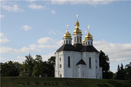 寺庙,城市,乌克兰