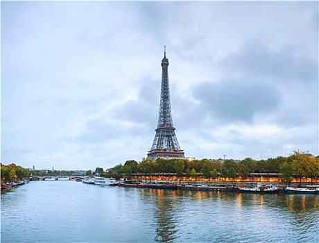 巴黎,城市,全景,埃菲尔铁塔