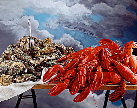 都柏林海湾虾,牡蛎