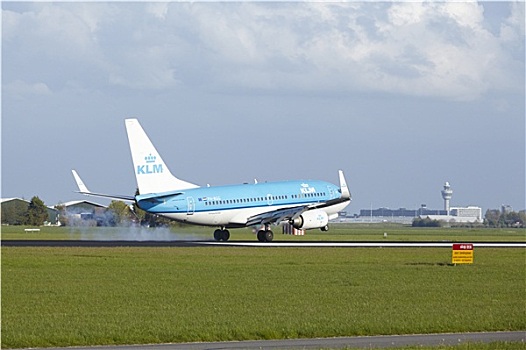 阿姆斯特丹,机场,史基浦,波音737,陆地