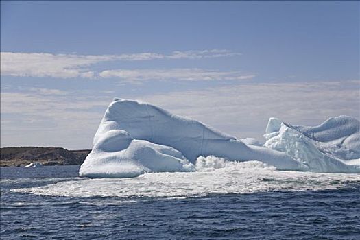 冰山,靠近,特威林盖特,纽芬兰,加拿大