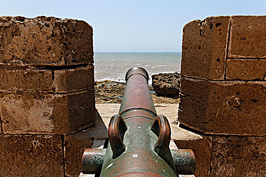 城墙,大炮,海洋,要塞,苏维拉,区域,摩洛哥,非洲