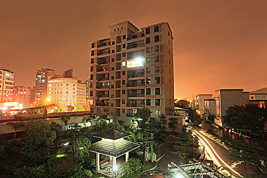 江门,城市,夜景