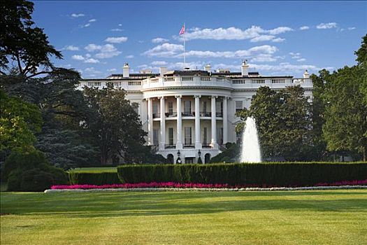 花园,正面,政府建筑,白宫,华盛顿特区,美国