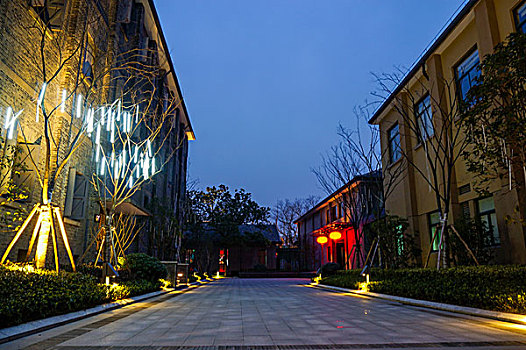 杭州运河契弗利酒店夜景