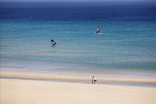 风帆冲浪者,富埃特文图拉岛,加纳利群岛