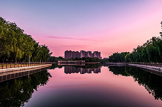 中国长春市长春公园夏季景观