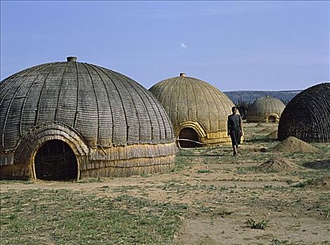 祖鲁族,小屋,南非