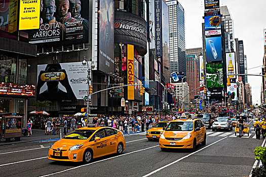 黄色小室,时代广场,曼哈顿,纽约,美国