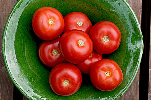 西红柿,绿色,碗