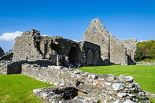 遗址,中世纪,教堂,苏格兰