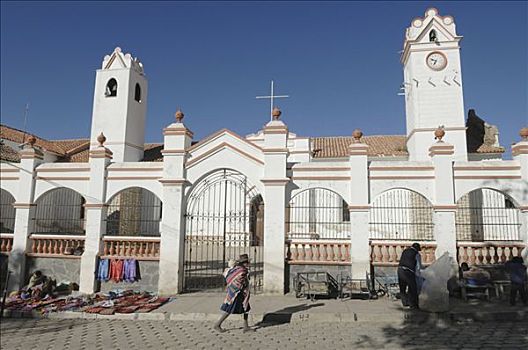 玻利维亚,市场,教堂