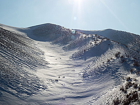 冬季雪山