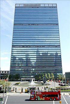 联合国大楼,联合国,总部,曼哈顿,纽约,美国
