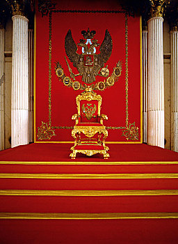 圣彼得堡城市景点,冬宫,叶卡婕琳娜皇宫接见大厅宝座