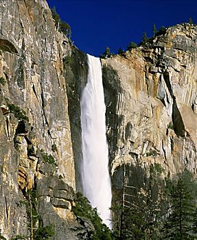 婚纱瀑,优胜美地国家公园,加利福尼亚
