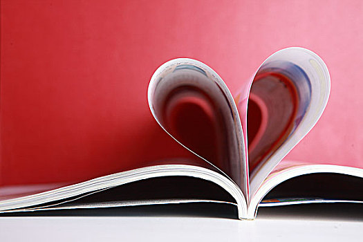 爱情,杂志,红色背景