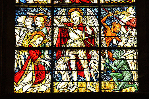 法国,半岛,大教堂,13世纪,彩色玻璃窗,评判