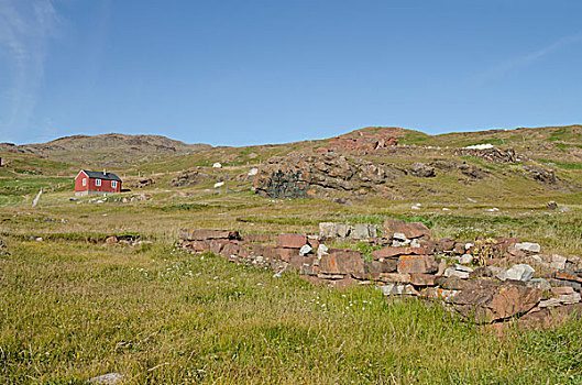 格陵兰,农场,遗址,10世纪,维京