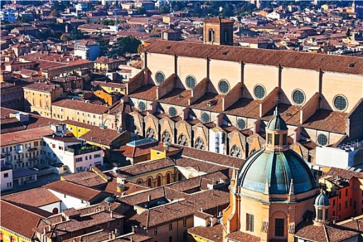 俯视,大教堂,博洛尼亚