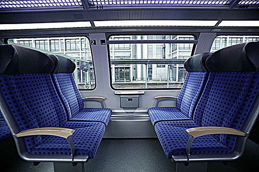 德国火车上的座椅
