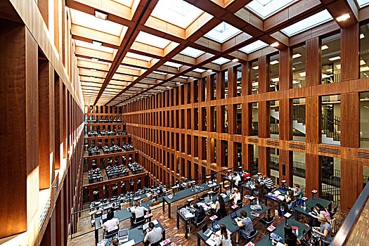 德国,柏林,地区,大学图书馆,建造,瑞士人,建筑师,2009年