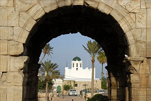 凯旋门,海关大楼,的黎波里,利比亚