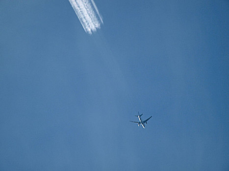 飞机,蓝天