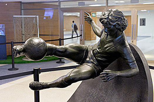 雕塑,巴西人,球员,体育场,里约热内卢,巴西,南美