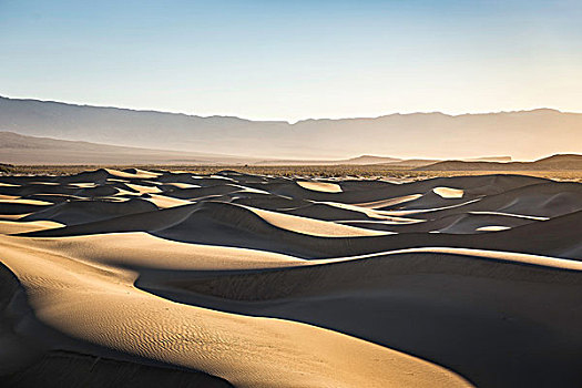 马斯奎特沙丘,死亡谷国家公园,加利福尼亚,美国