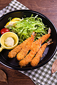 炸大虾,日式料理