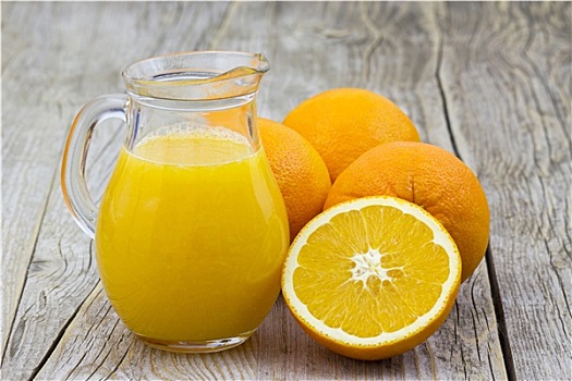 橙汁,新鲜水果