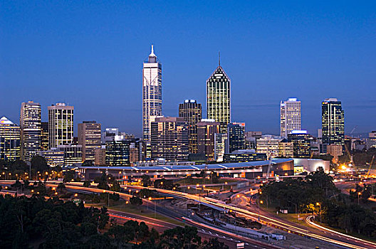 摩天大楼,城市,佩思,西澳大利亚,澳大利亚