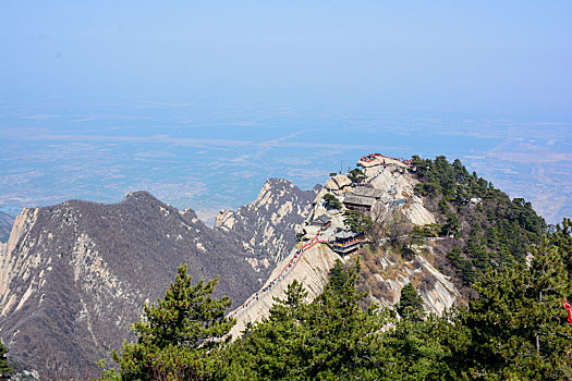 华山春日盛景