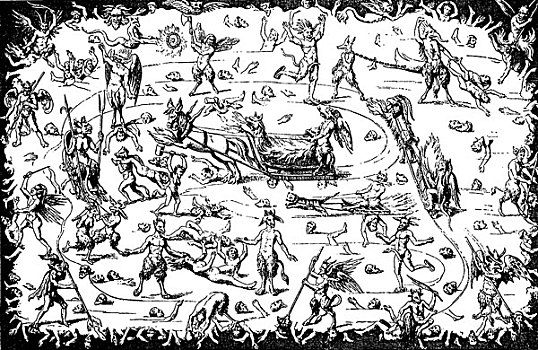 地狱,冰,铜刻,16世纪