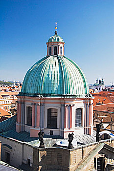 球形,教堂,布拉格,捷克共和国