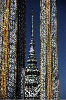 柱子,塔,曼谷,泰国