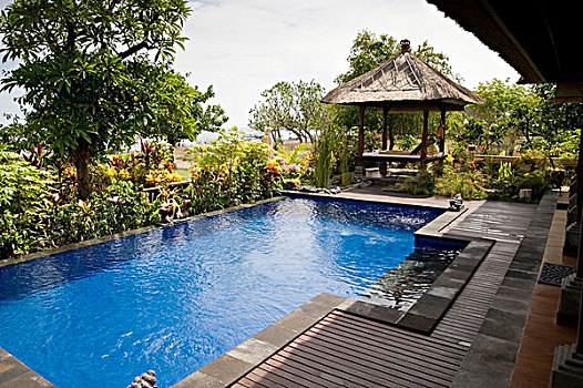 游泳池,度假胜地,巴厘岛,印度尼西亚