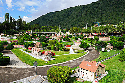 风景,上方,卢加诺,提契诺河,瑞士,欧洲