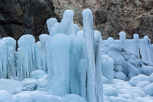 冰雕,岩画景区