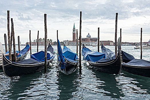 威尼斯,小船,圣乔治奥,马焦雷湖,背景
